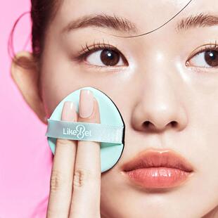 洪知秀代言LikeBel红宝石三层丝绒触感粉扑#细腻服帖