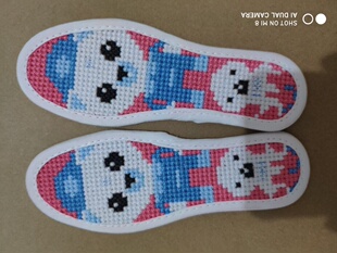 儿童纯手工十字绣鞋垫成品男童女童鞋垫幼儿鞋垫成品已绣好
