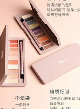 ipi眼影盘 大地色ins平价学生珠光闪亮哑光多色眼影便携厂家