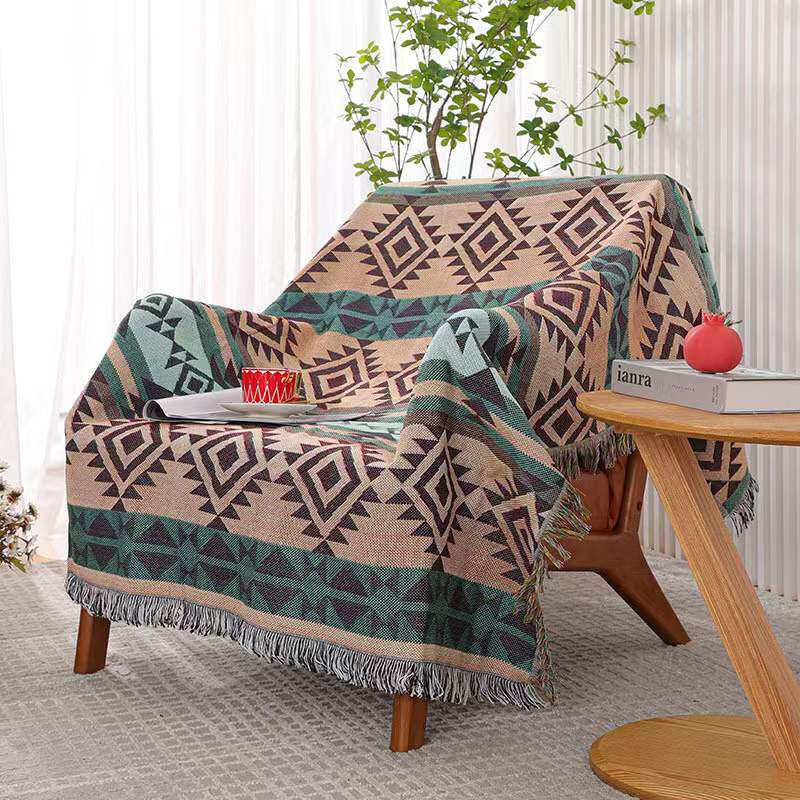 대외 무역 터키 민족 스타일 면사 짠 술 소파 모든 항목을 포함하는 커버 천 통기성 양면 실 담요 식탁보 태피스트리