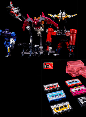 现货酷变宝THF-01P变形玩具 6磁带金刚MP13声波激光鸟机器狗蝙蝠