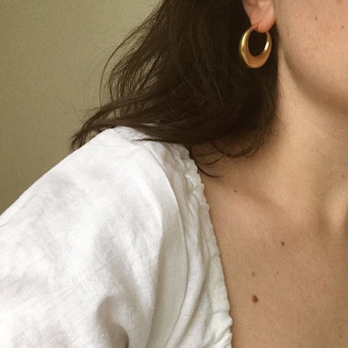 小众|简约wearring同款钛钢耳环