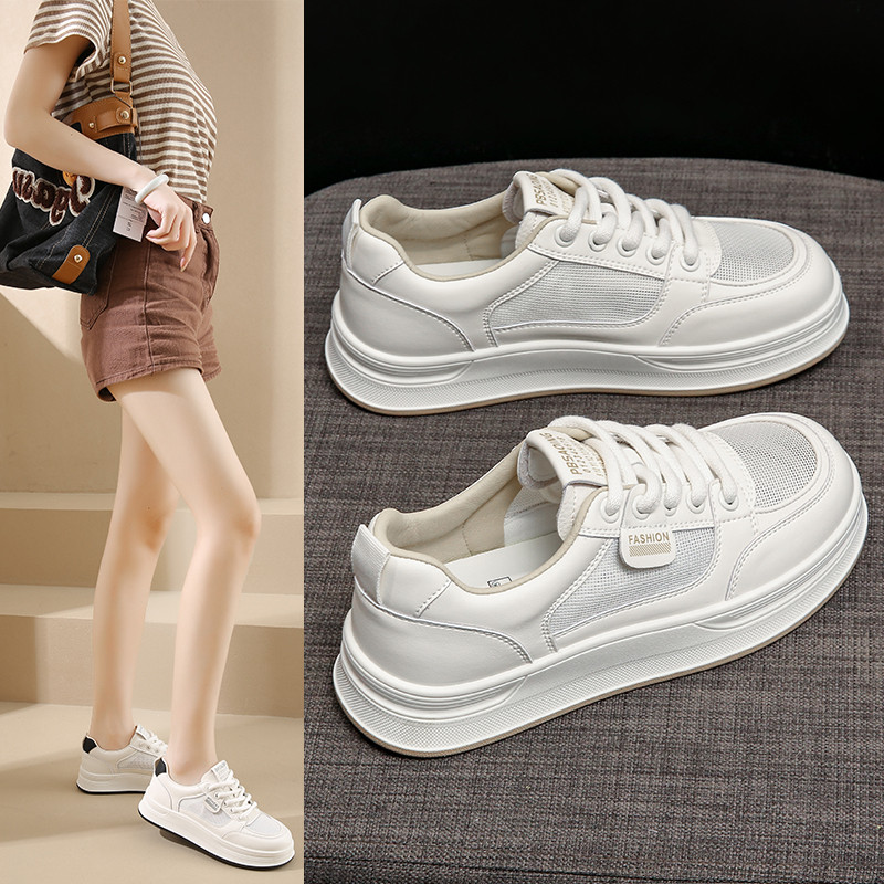 踩屎感网鞋女透气网面2026春夏薄款小白鞋百搭轻便运动学生板鞋女