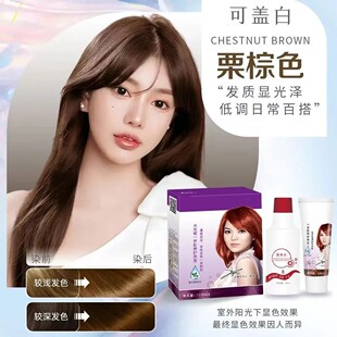 诗桦诺首邦生态水光蜡一步彩染发剂李湘代言膏彩色自己在家焗油
