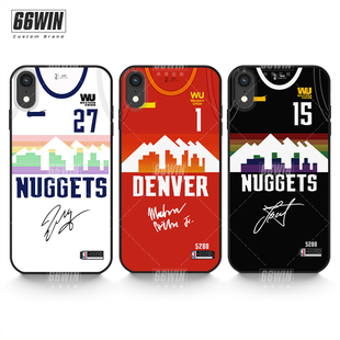 丹佛掘金多色城市版球衣穆雷戈登约基奇手机壳适用于iPhone16Promax苹果15/14/13/12/11华为mate70小米15vivo