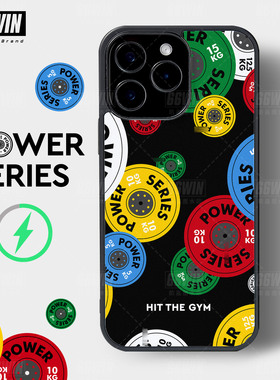 肌肉健身撸铁哑铃片手机壳适用iPhone17Pro手机壳小众苹果16ProMAX高级感PC壳15趣味个性13p创意ip17新保护套