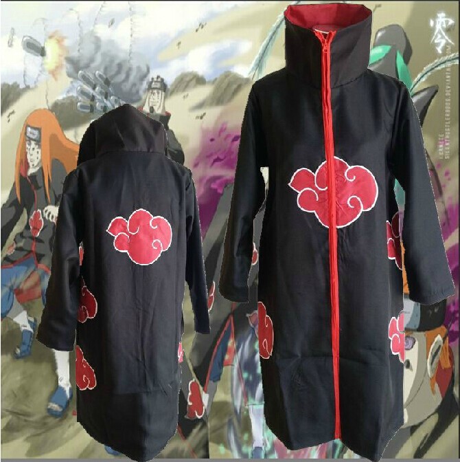 火影忍者曉團披風 動漫衣服周邊 曉組織COS服裝宇智波鼬曉云風衣