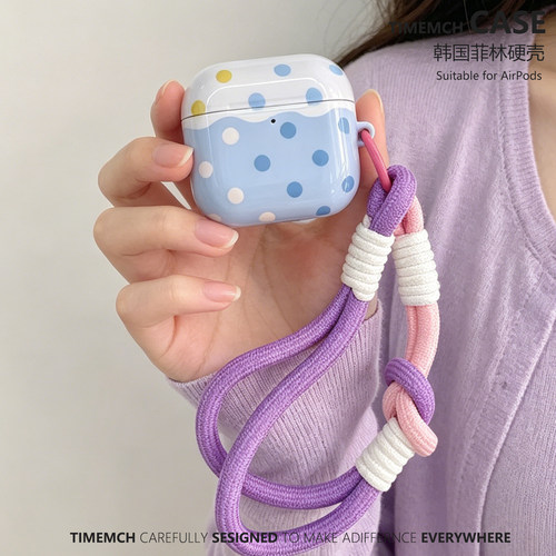 TimeMch 夏日汽水波点适用于airpods4保护壳airpodspro3保护套韩版苹果三代耳机保护套ins风高级感艺术生简约