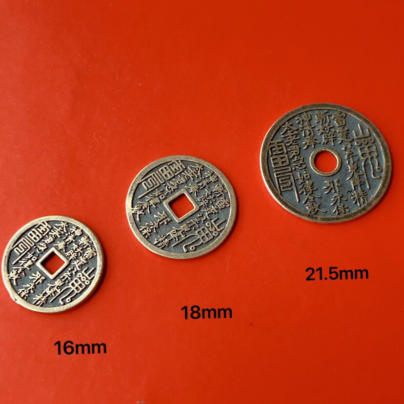 s925山鬼花钱配件仿古八卦铜钱平安扣挂坠男女复古银项链吊坠