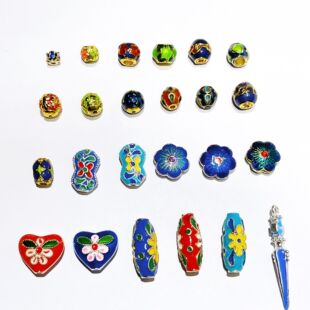 新款滴油隔珠 DIY饰品材料配珠 散珠半成品配件 滴油花莲花配佛珠