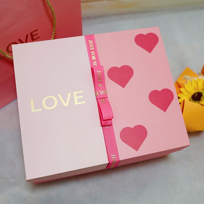 七夕爱心love礼物包装盒空盒子结婚礼盒生日ins风礼品盒商务送礼