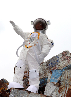 白色宇航员太空服飞行员高端仿真款婚礼活动道具航天员服装租赁