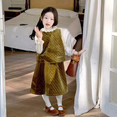 女童新年套装气质洋气保暖