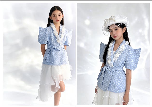 新款儿童摄影服装影公主裙礼服表演出服舞蹈走秀影楼写真拍照潮童