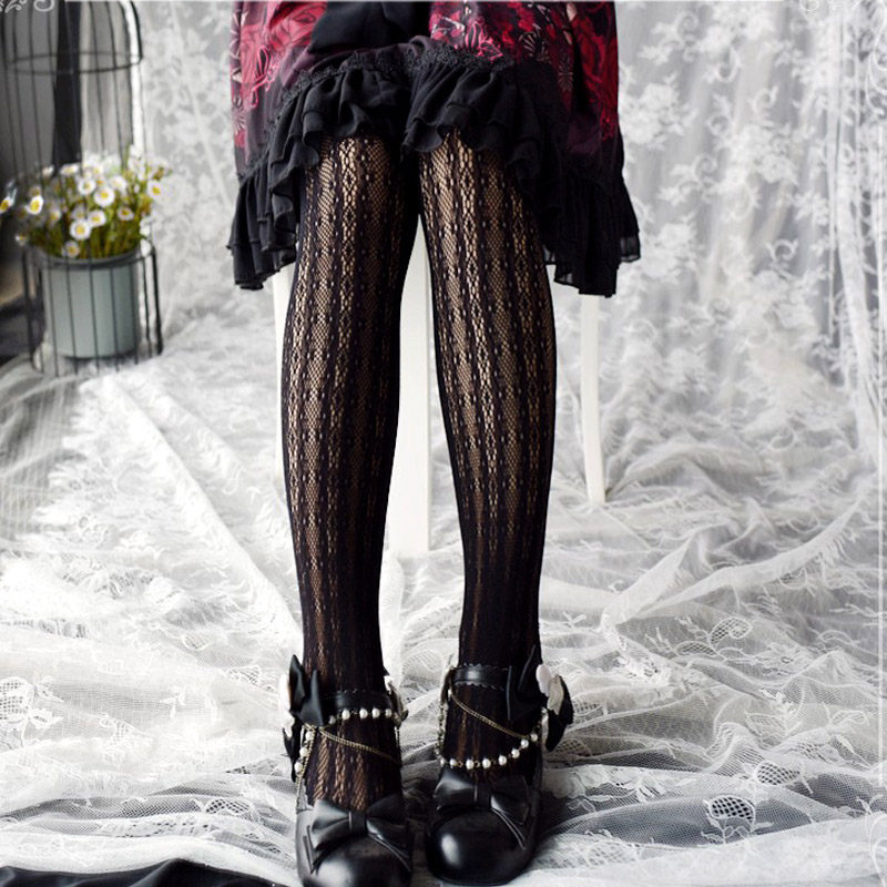 Lolita洛丽塔复古朋克哥特蒸汽雪花条纹连裤袜lo娘外穿搭配打底袜,女士内衣/男士内衣/家居服,连裤袜/打底袜,淘宝优惠券,粉丝福利购,淘宝优惠卷