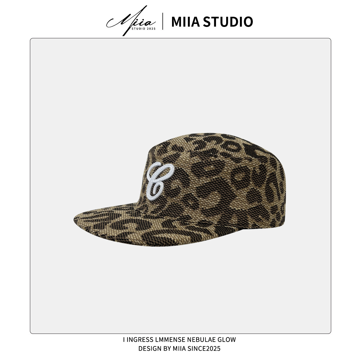 thumbnail for Korean retro flat top leopard print plaid baseball cap women's spring and autumn versatile face peaked hat men's sunshade hat trend