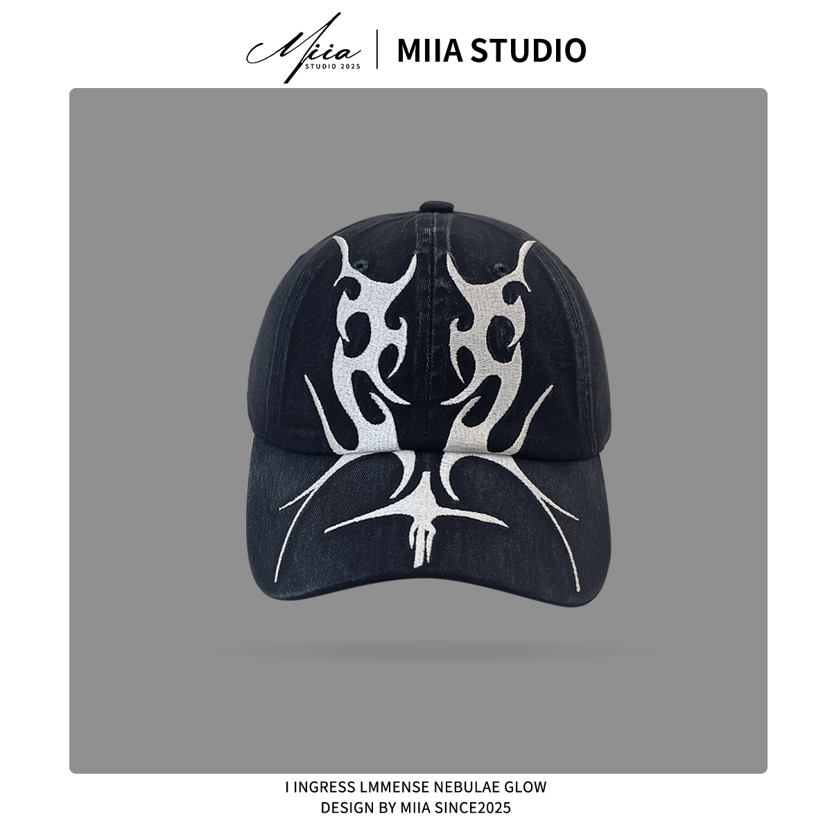 美式街头嘻哈火焰刺绣棒球帽男女同款百搭鸭舌帽遮阳帽情侣帽子潮