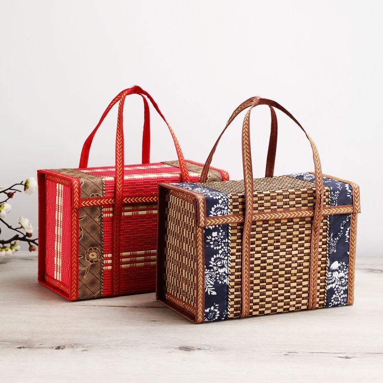 竹籃竹筐端午粽子中秋螃蟹月餅