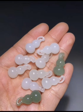 天然正品青海料宝葫芦 又寓意福禄 手机坠包挂等 带证书全国复检