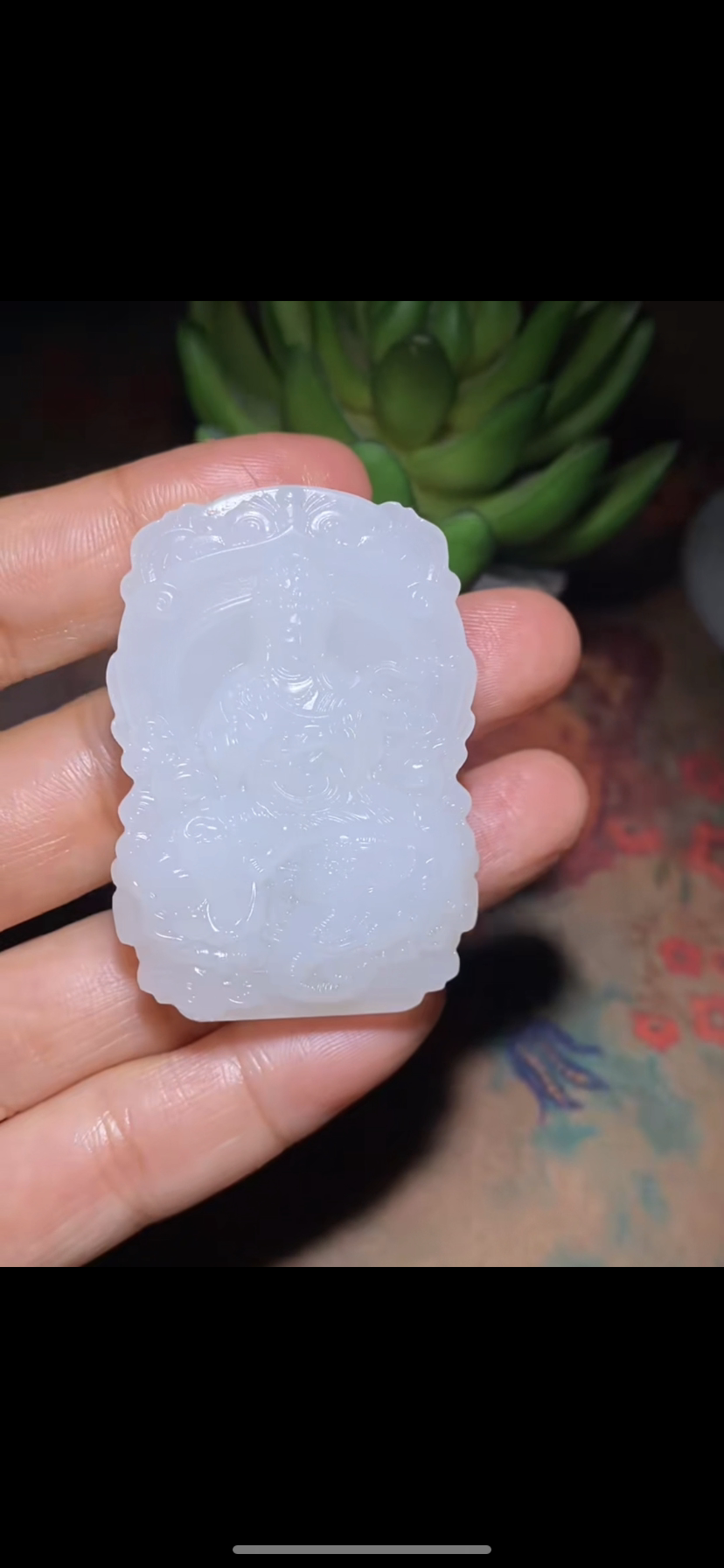 天然精品新疆和田玉籽料普贤菩萨51-35-13mm正品带证书二十年老店