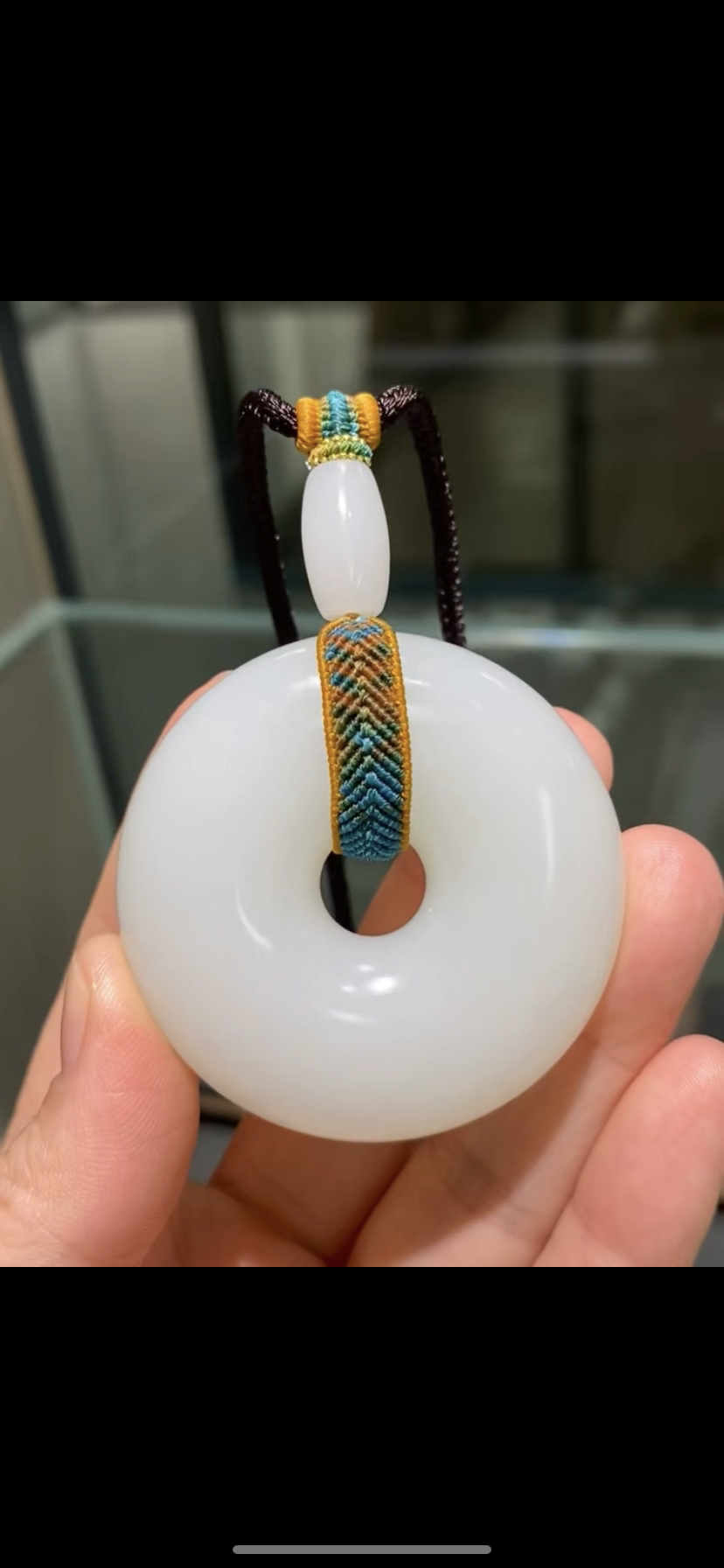 二十年老店天然精品新疆和田籽料 大面包圈50*15正品带证书收藏级