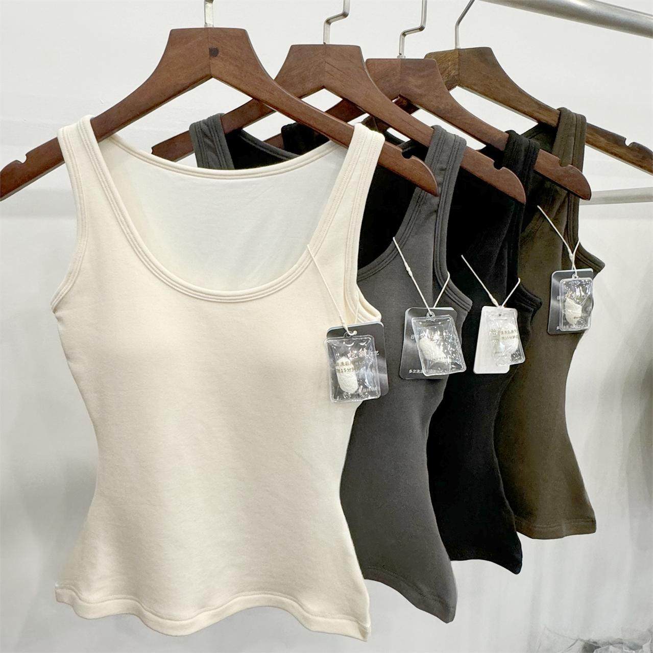 新款加厚款 4A级桑蚕丝 真丝带胸垫背心内衣美背百搭打底四季女,女装/女士精品,背心吊带,淘宝优惠券,粉丝福利购,淘宝优惠卷