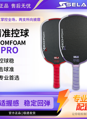 SELA BOOMFOAM PRO 暴风系列钛丝碳纤维匹克球球拍专业匹克球拍