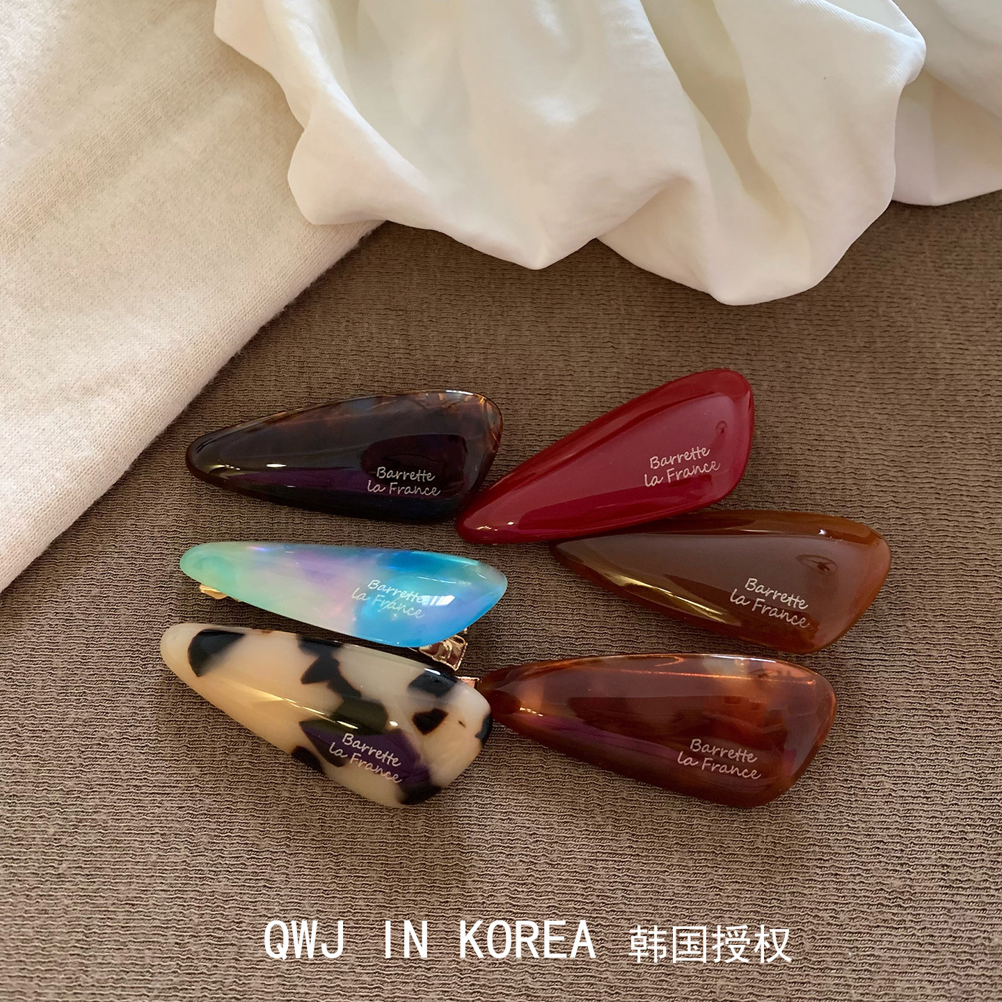 韩国进口France金标油润三角形鸭嘴夹醋酸发夹刘海夹法式气质边夹,饰品/流行首饰/时尚饰品新,发饰,淘宝优惠券,粉丝福利购,淘宝优惠卷