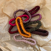 秋冬新色系 韩国进口19姆米褶皱真丝发圈加厚桑蚕丝护发发绳肠圈