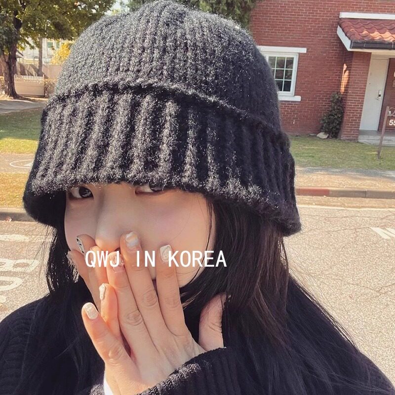 韩国进口纯色羊毛针织盆帽大头围秋冬保暖毛线帽渔夫帽挡脸显脸小,服饰配件/皮带/帽子/围巾,帽子,淘宝优惠券,粉丝福利购,淘宝优惠卷