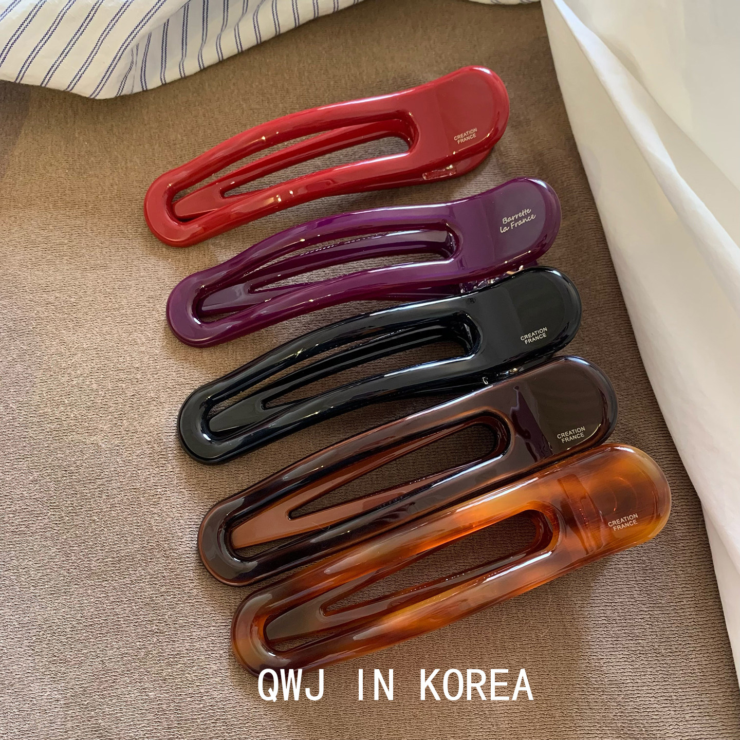 韩国进口France大号横马尾夹