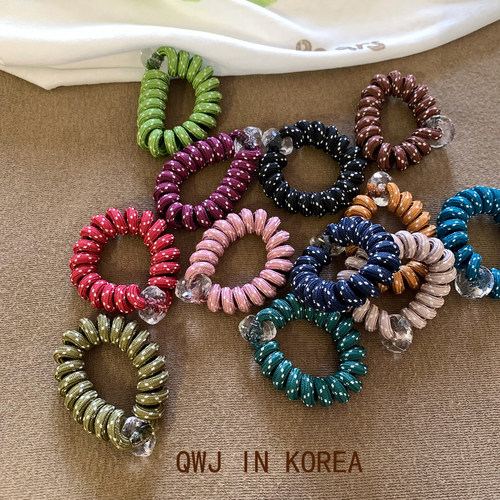 韩国进口KNK小波点电话绳皮筋