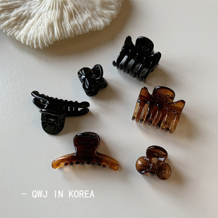 韩国进口玳瑁色迷你小发抓小号头顶抓夹百搭基础刘海夹小发夹ins