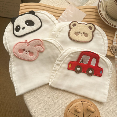 ins韩系夏季男女宝宝单向导湿婴儿纯棉吸汗巾幼儿纱布儿童隔汗巾