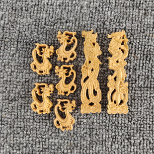 鸟笼门花杯把绣眼玉鸟黄鸟红子靛颏画眉鸟笼配件雕刻竹制看板杯托