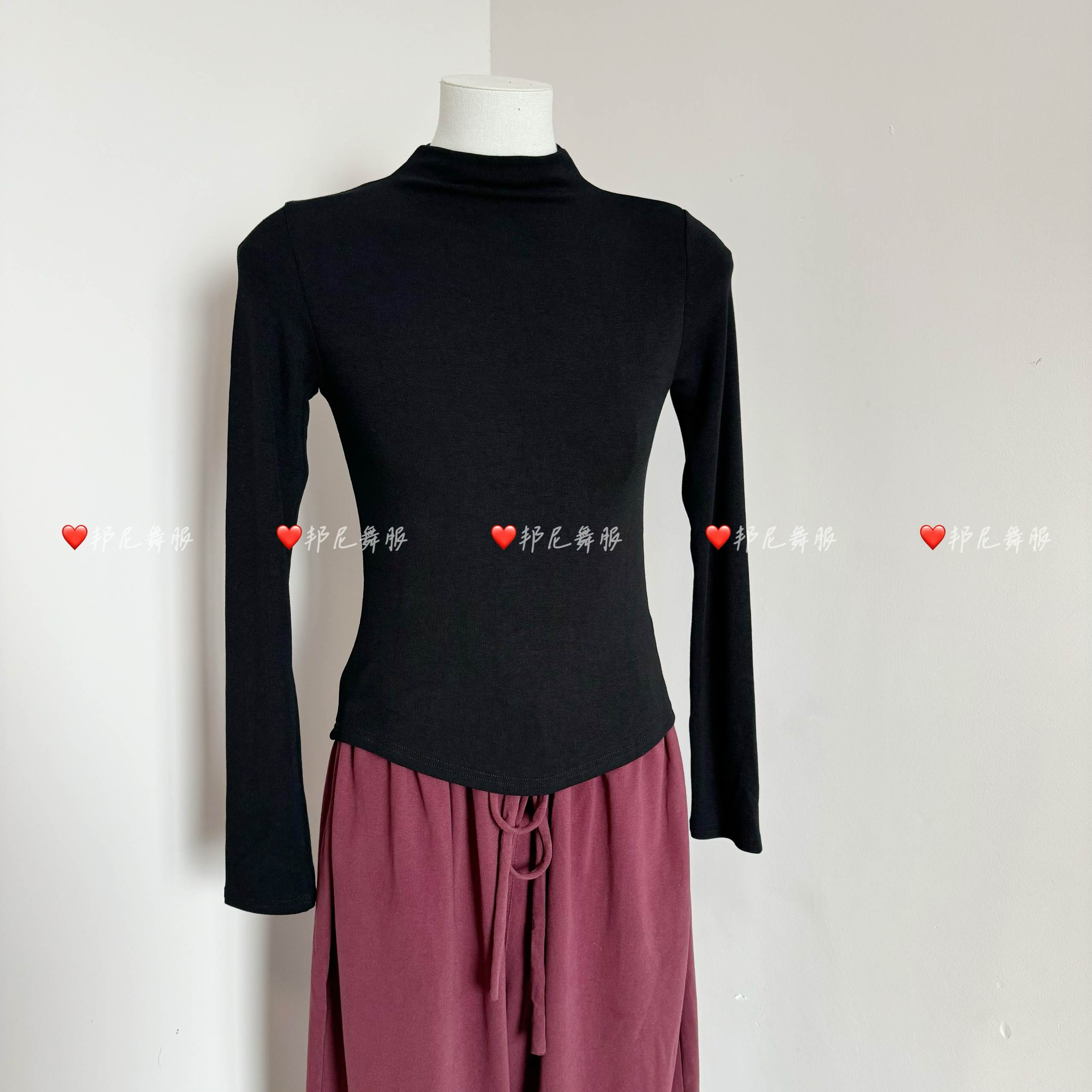 秋冬半高领舞蹈服女古典舞现代舞中国舞练功服教师学生形体基训服