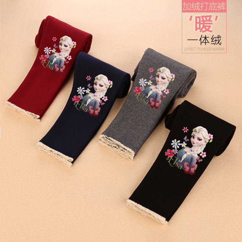 冰雪奇缘爱莎公主童装女童秋冬季一体加绒保暖外穿打底裤女孩长裤,童装/婴儿装/亲子装,裤子,淘宝优惠券,粉丝福利购,淘宝优惠卷