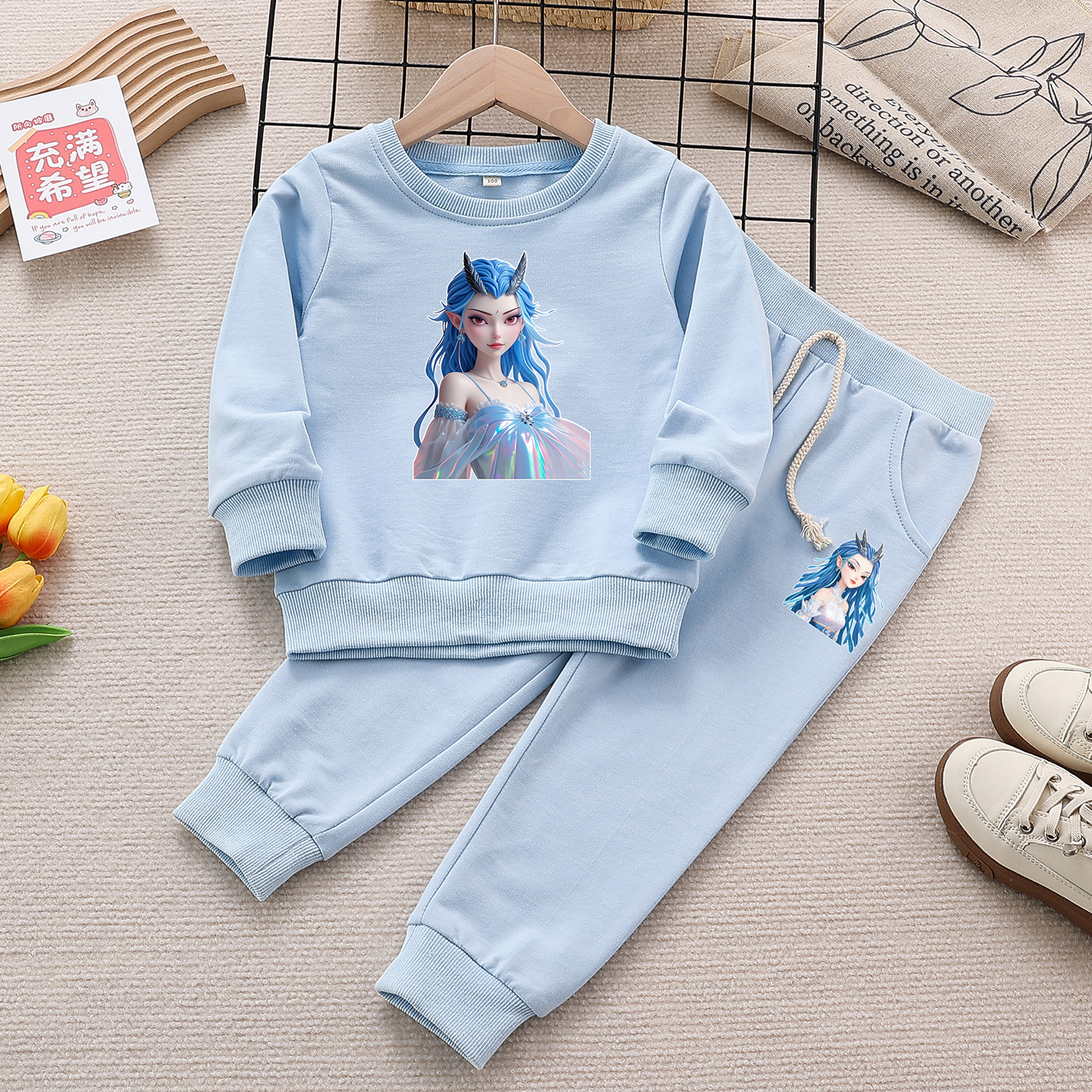 女童春秋季套装儿童敖润姑姑服饰