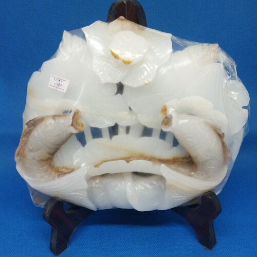 天然阿富汗玉摆件年年有余一生百财吉祥家居风水用品