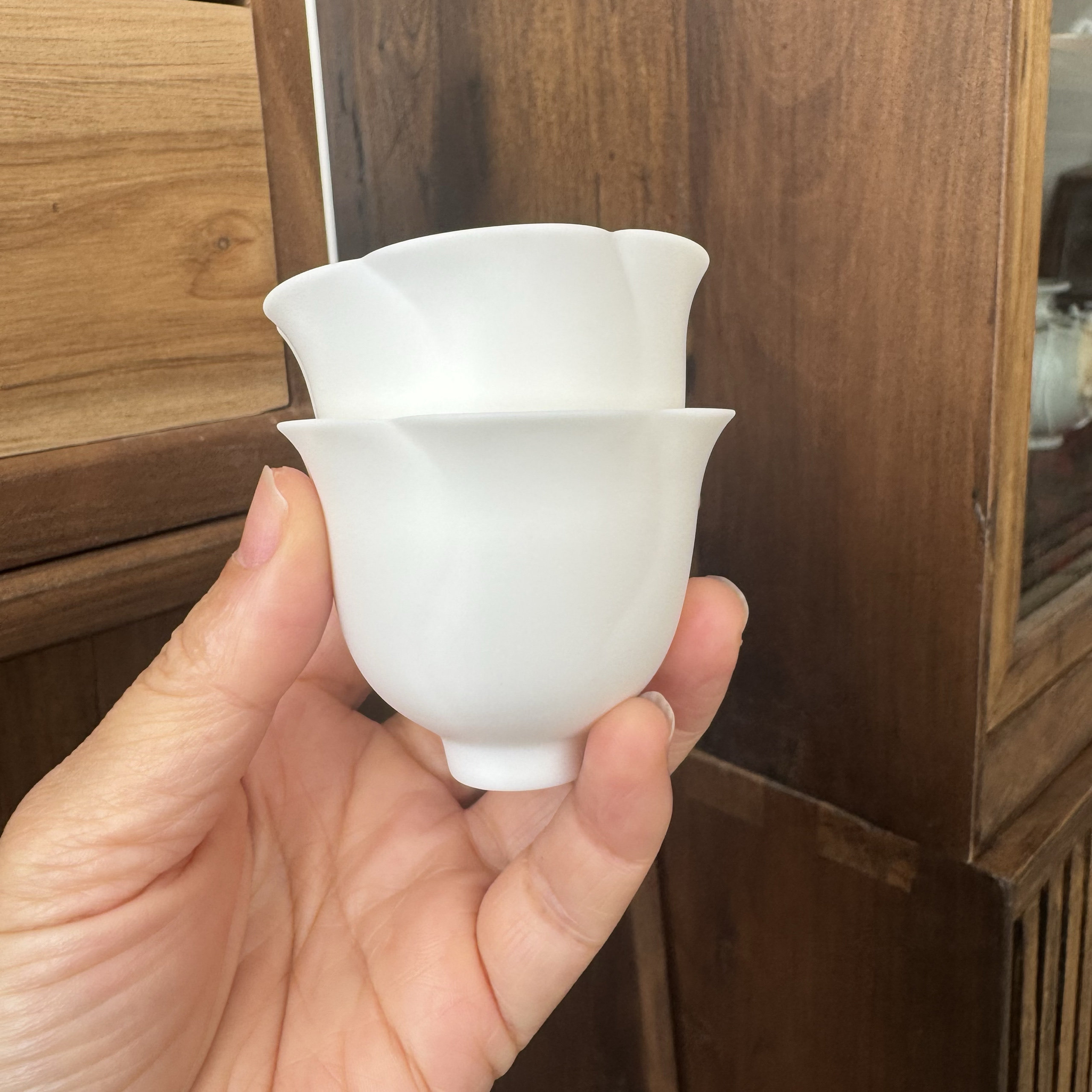 二个的价格 功夫茶具茶杯德化白茶杯