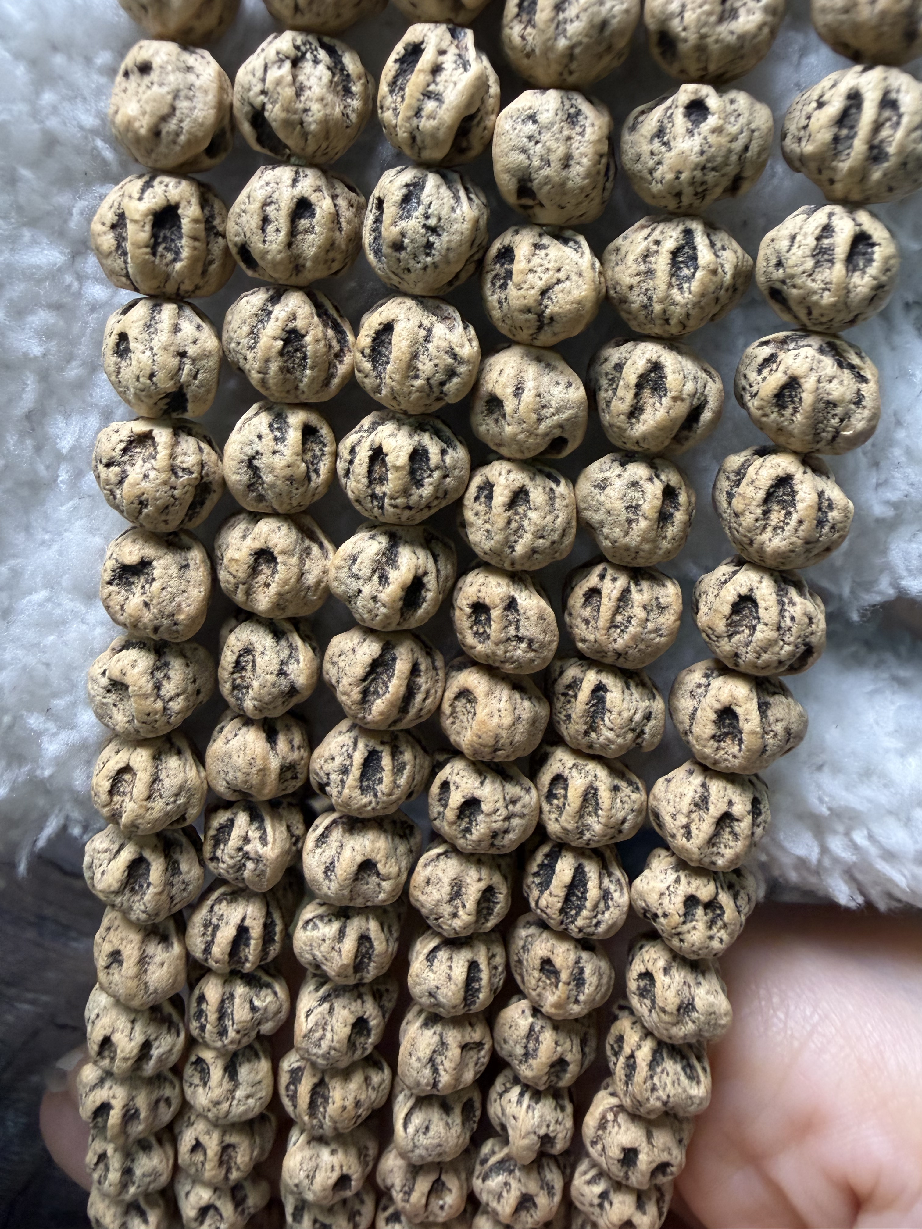 H毕业款热振柏香籽微切大尺寸深坑鬼脸尸陀林巨狂野脏串108长串藏