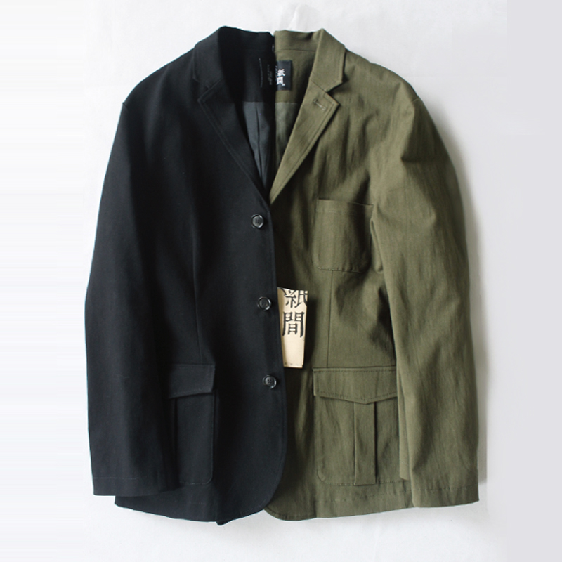 休閑西裝男士2020新春秋潮小便西工裝風修身青年帥氣軍綠夾克外套在類目 男裝, 西服中 - 來自Buy2taobao.com提供專業的淘寶代購服務
