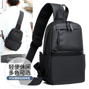 男士胸包新款斜挎包百搭大容量潮户外运动耐用尼龙单肩包胸前背包