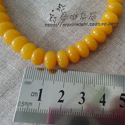 diy饰品配件蜜蜡黄菩提根算盘珠