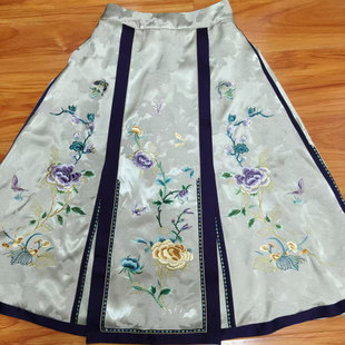 汉服绣花满绣马面裙 251030素女馆新款