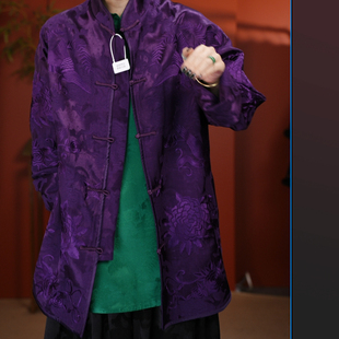 25106素女馆新品中国风复古太太服外套汉服高冷酷飒女装