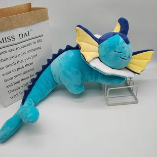 #134 水伊布 睡姿宝可梦神奇宝贝毛绒公仔玩偶玩具娃娃抱枕礼物