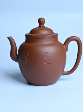 美壶网毛国强弟子黄云初紫砂壶清水泥宫灯壶 何水法书 茶具240cc