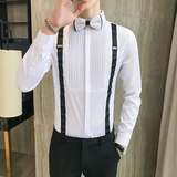 LT017-宫廷风男士长袖衬衫酒吧发型师衬衣潮男衬衫大码P50，男装衬衫，星座717A