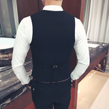 Y8747-V韩版修身烟斗纯色休闲马甲外套夜店酒吧KT工作马甲P50，男装背心/马甲，星座717A